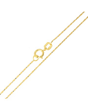 Złoty łańcuszek kostka - 45 cm pr. 585
