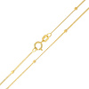 Złoty łańcuszek Pancerka z kostkami 50cm - pr.585