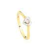 Złoty pierścionek zaręczynowy z brylantem - pr.585