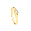 Złoty pierścionek zaręczynowy z brylantem -PR. 585