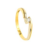 Złoty pierścionek zaręczynowy z brylantem - pr.585