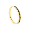 Złoty pierścionek z czarnymi cyrkoniami - pr.585