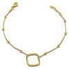 Złota bransoletka z rombem - pr.585