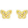 Złote kolczyki motyle - pr. 585