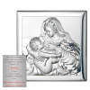 Obraz przedstawiający Matkę Boską karmiącą - 12 x 12 cm