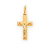 Złota zawieszka krzyżyk katolicki - pr. 585