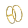 Złoty pierścionek podwójna obrączka - pr. 585