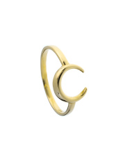 Złoty pierścionek półksiężyc - pr. 585