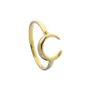 Złoty pierścionek półksiężyc - pr. 585