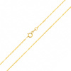 Złoty łańcuszek-Singapur z blaszkami 45 cm pr. 333