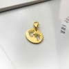 Złota zawieszka Charms blaszka ze stópkami pr. 585