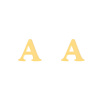 Złote kolczyki sztyfty literka A - pr.585