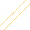 Złoty łańcuszek - Singapur z blaszkami 45 cm pr. 585