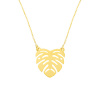 Złoty łańcuszek - celebrytka liść monstera - pr. 585