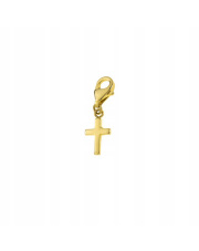 Złota zawieszka Charms krzyżyk pr. 585