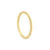 Złoty pierścionek - obrączka z kuleczkami - pr.585