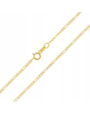 Złoty łańcuszek Figaro 45 cm - pr. 333