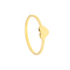 Złoty pierścionek z sercem - pr. 585