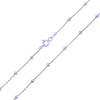Srebrny naszyjnik - splot ankier z kulkami 50 cm - pr. 925