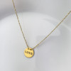 Złoty łańcuszek - koło z napisem LOVE pr. 585