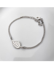 Srebrna bransoletka z Listkiem - pr. 925