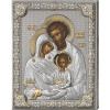 Ikona srebrny obrazek Święta Rodzina 16 x 20 cm