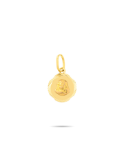  Złota zawieszka medalik diamentowany z Matką Boską pr.585