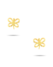 Złote kolczyki z motylem - pr. 585