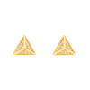 Złote kolczyki sztyfty piramida pr. 333