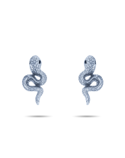 Srebrne kolczyki sztyfty wąż  pr.925