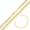 Komplet złoty - łańcuszek i bransoletka - splot monaliza - pełna - pr.585