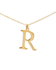 Złoty łańcuszek celebrytka literka R - pr. 333