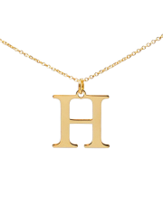 Złoty łańcuszek celebrytka literka H - pr. 333