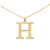 Złoty łańcuszek celebrytka literka H - pr. 333