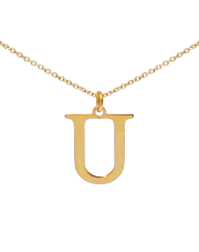 Złoty łańcuszek celebrytka literka U - pr. 333