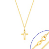Komplet złoty - Złoty krzyżyk i łańcuszek marinero 45 cm - pr.585