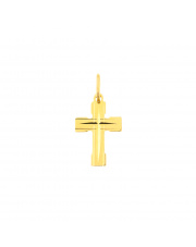 Złota zawieszka diamentowany Krzyżyk katolicki  pr. 585