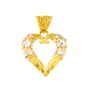 Złota zawieszka w kształcie serca - pr. 585