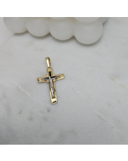 Złota zawieszka Krzyżyk katolicki złoty pr. 585