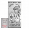 Obrazek Srebrny Pierwsza Komunia Święta Dziewczynka 10 x 20 cm