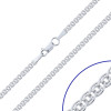 Srebrny łańcuch - splot Monaliza 55 cm - pr.925