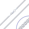 Srebrny łańcuch - splot Monaliza 50 cm - pr.925