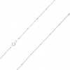 Srebrny naszyjnik - splot ankier + kostka 40 cm - pr. 925