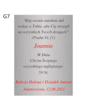 Tabliczka z grawerem 7,5 x 6 cm