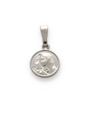 Srebrny medalik z Matką Boska - 1 cm - pr. 925