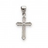 Srebrny krzyżyk katolicki z kamieniami - pr. 925