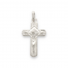 Srebrny krzyżyk katolicki z jasnego srebra - pr. 925