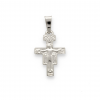Srebrny krzyżyk Św. Franciszka  z jasnego srebra - pr. 925