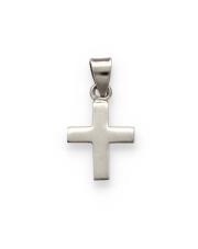 Srebrny krzyżyk prosty z jasnego srebra - pr. 925