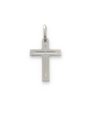 Srebrny krzyżyk prawosławny z modlitwą - pr. 925